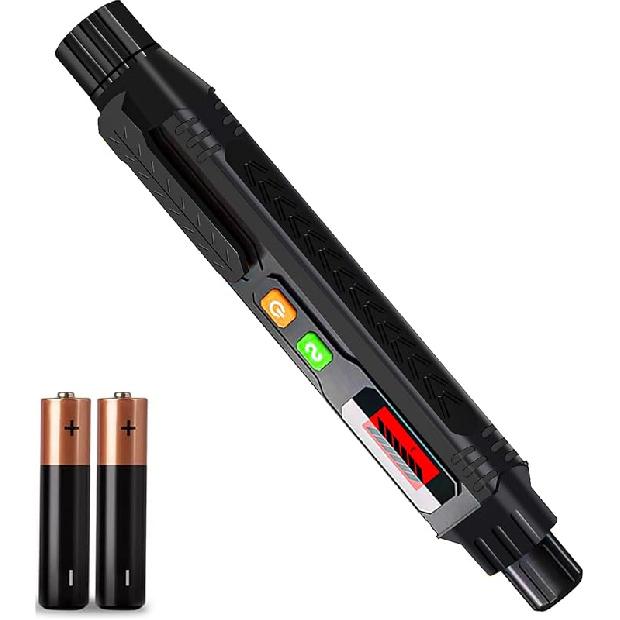 Natural Gas Leak Detector, Portable Gas Sniffer with Audible & Visual Alarm, for Combustible Gas Like Methane, Propane -50A Blcak