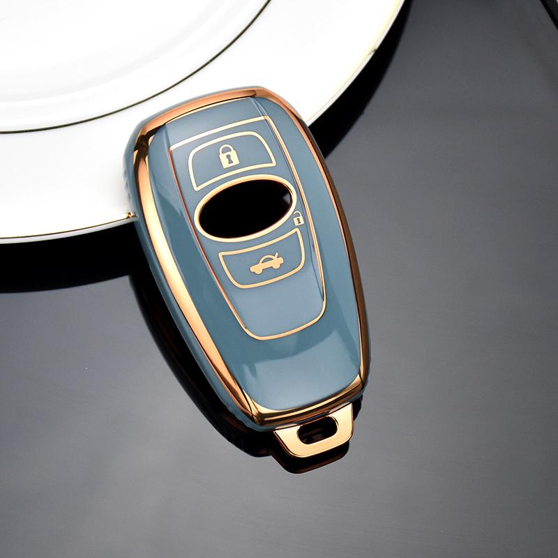 Auto Smart Key Abdeckung Hülle Tasche Für Subaru WRX XV Crosstrek Legacy BRZ Forester Impreza STi Outback 2015 - 2019 Schale Halter Schlüsselanhänger
