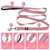NESTROAD Dog Collar and Lead Night For Medium and Large Suitable for All Comes with For Walking and Easy to Dog Set, Adjustable, Reflective, Small,