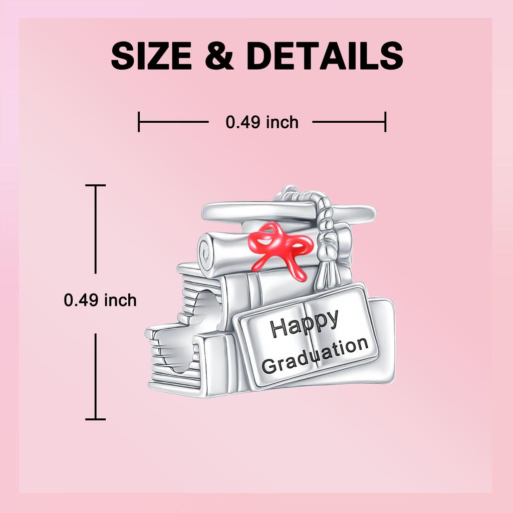 Copper Craft Happy Lovely Graduation Beads Fit Original Bracelets Handmade Birthday Elegant Nice Jewellery Gift