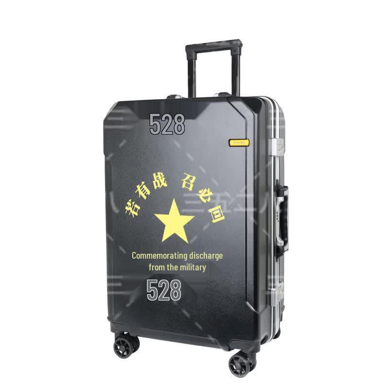 3528 Veteran Commemorative Aluminum Alloy Spinner Luggage