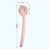 Cute Bear Bath Brush Long Handle Soft Bristle Quick Dry Back Scrubber for Bathroom Shower Exfoliation Use