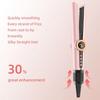 2-in-1 Hair Care Tool: Short Hair Straightening & Curling Comb with Temperature Control