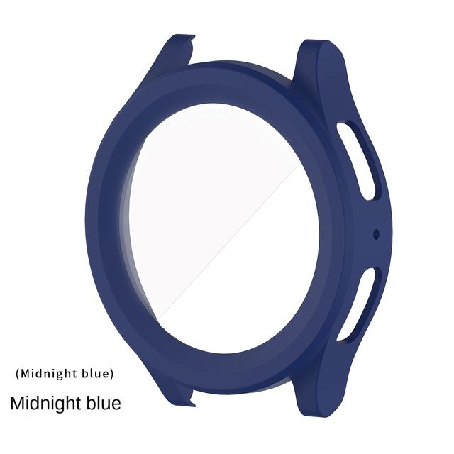 

Подходит для Samsung Galaxy Watch 5 Pro, корпус 45 мм, ПК + защитный чехол из закаленного стекла Watch5pro For watch5 pro 45mm полуночно-синий