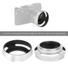 2Pcs Aluminium Alloy Hollow Out Lens Hood 40.5 Mm for Leica Camera Silver