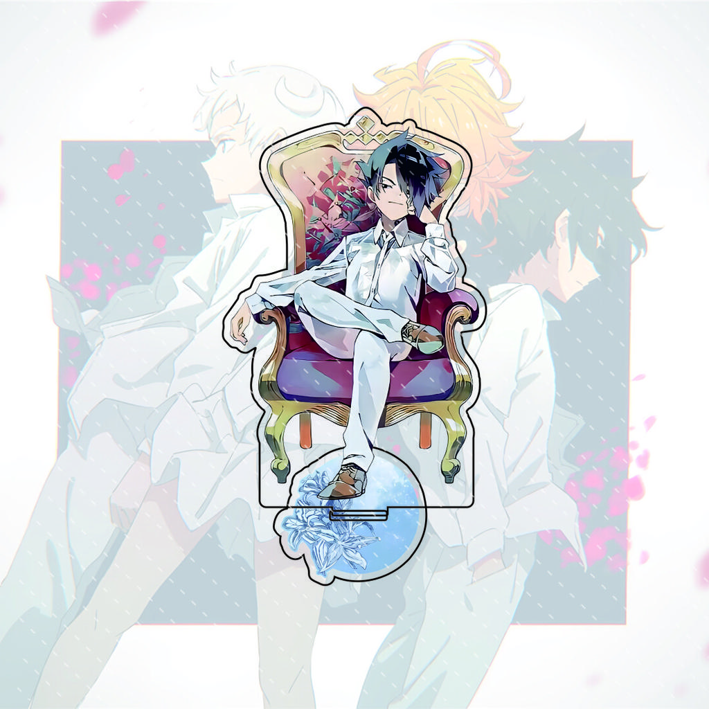 The Promised Neverland anime character display stand, 15CM acrylic material, model display board, collectible edition.