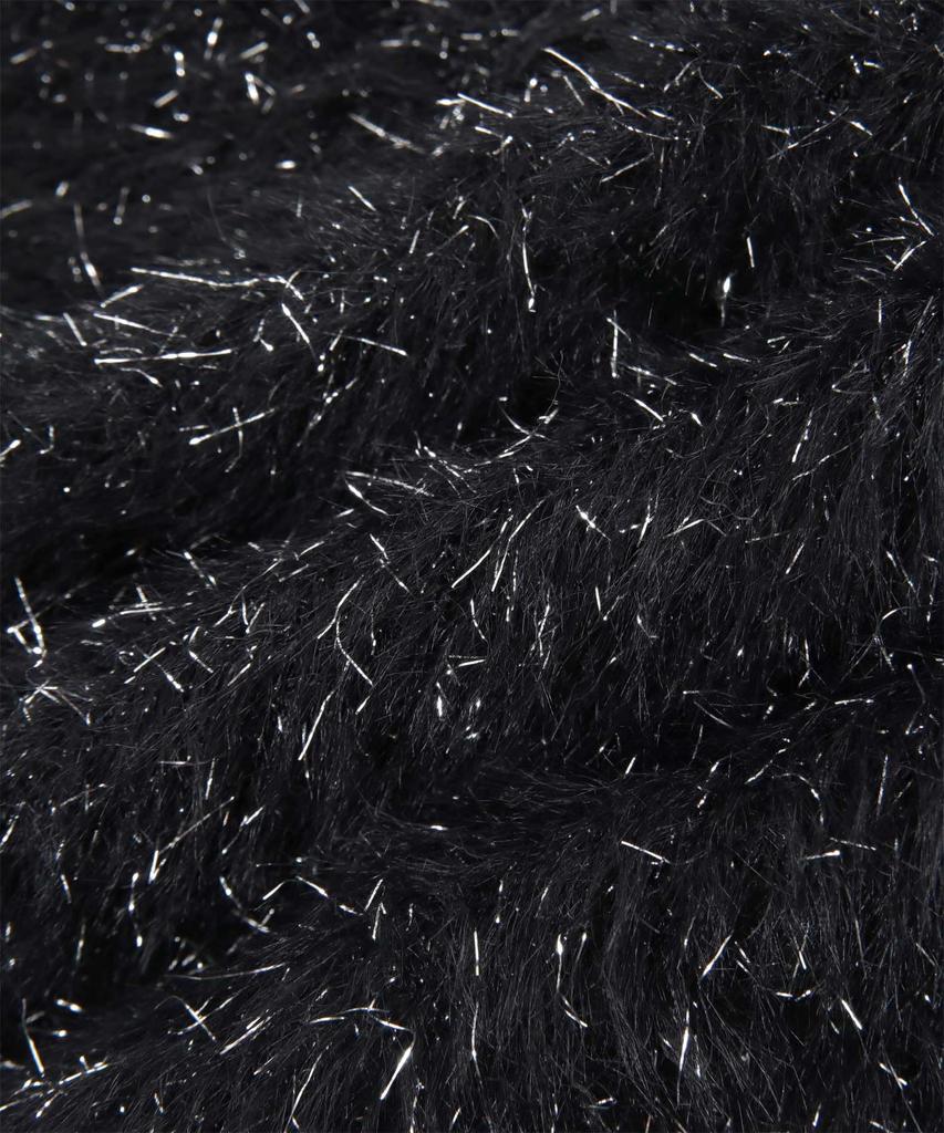 Titibait Feather Skirt AEJR5054 Free Size Gray Lamé Women's