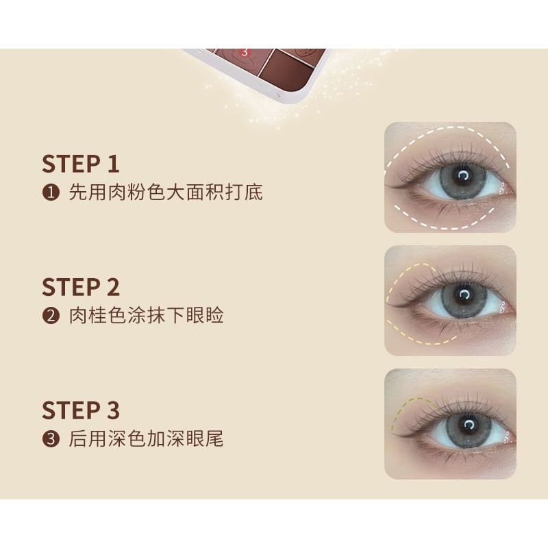 YIGU DIGU - Tea Party Series Metal Box Eyeshadow Palette #02