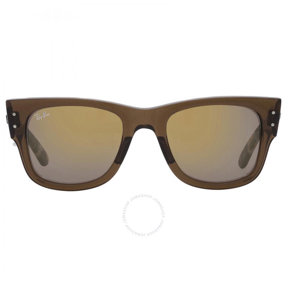 

Солнцезащитные очки унисекс Ray Ban Mega Wayfarer Золотые зеркальные квадратные RB0840S 663693 51
