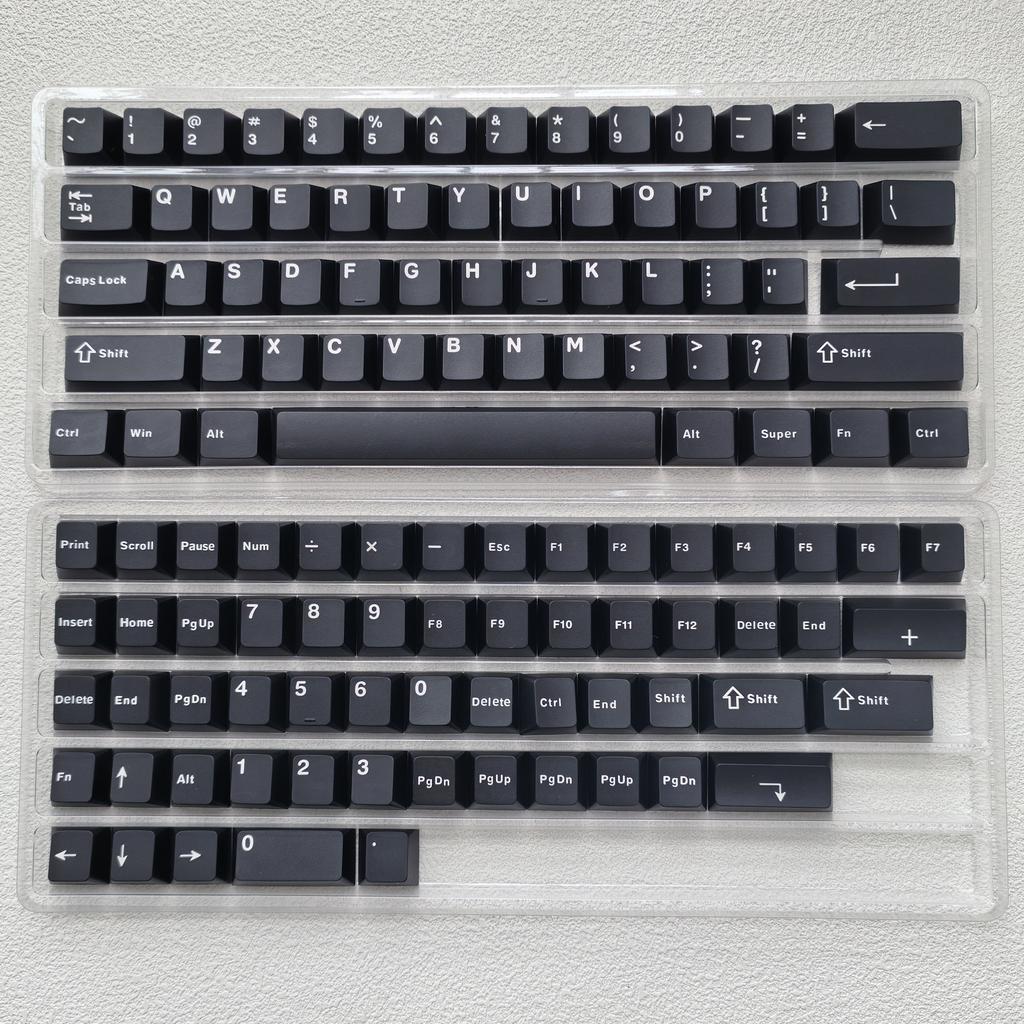 114 Keys Ink Blue Double Shot PBT Keycaps Cherry Profile Custom Keyboard Key Caps for Gateron MX Switches Gaming Keyboards