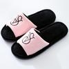 Jujia Autumn/Winter Warm Cotton Open-Toe Slippers for Men and Women