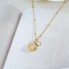 Cat Eye Rhinestone Clavicle Necklace: Full Titanium Steel, Luxury Summer Design for Women’s High-End Style