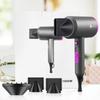 Slopehill Professional Ionic Hair Dryer, Powerful 1800W Fast Drying Low Noise Blow Dryer with 2 Concentrator Nozzle 1 Diffuser Attachments for Home