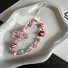 Creative Pink Bow Beaded Phone Chain & Camera Lanyard