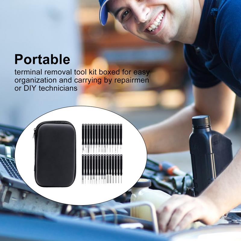 Electrical Pin Removal Tool 30pcs/set Pin Removal Tool Kit Automotive Terminal Release Kit Portable Automotive Tools for Car