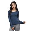 Lulu2025 Women's Sports T-Shirt: Long Sleeve Yoga and Fitness Top for Summer
