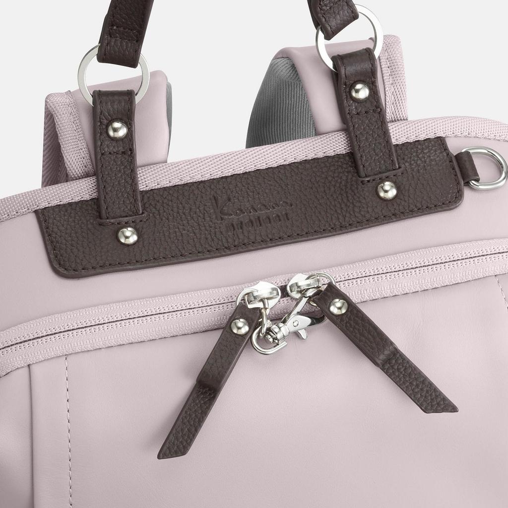 Kanana Project PJ Premium Leather 3 Backpack, A4 Size Storage, No. 17362, Women's, Shell Pink, H37 X W27 X D10cm