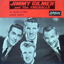 7inch Record JIMMY GILMER & THE FIREBALLS - My Heart Is Free / Sugar Shack 5450 London Records 1963 UK Rock Used
