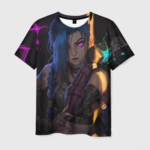 

Популярная футболка Arcane League Jinx с 3D-печатью для мужчин/женщин, футболки в стиле аниме, летняя детская футболка с коротким рукавом и круглым вырезом XL