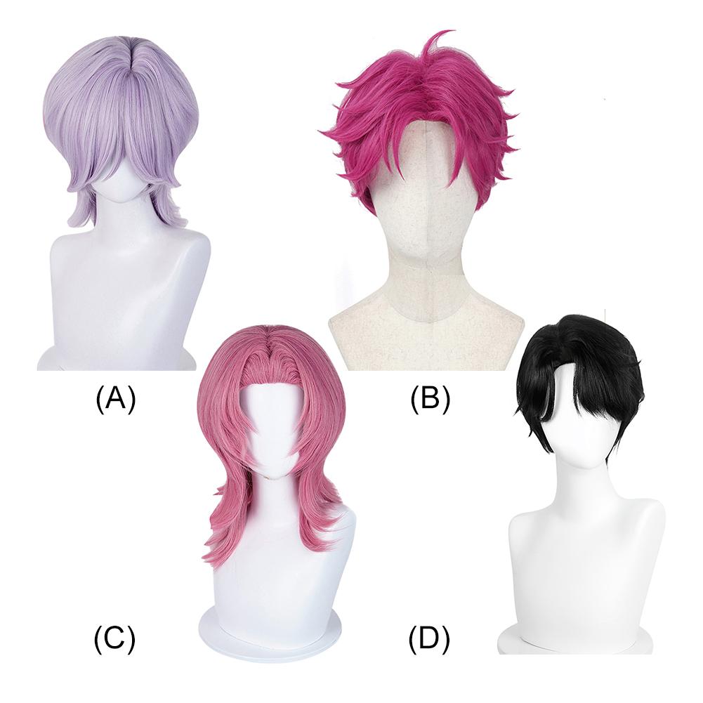 KPop Demon Hunters Cosplay Heat Resistant Synthetic Hair Dress Up Wig Costume Wig for Anime Costume Party
