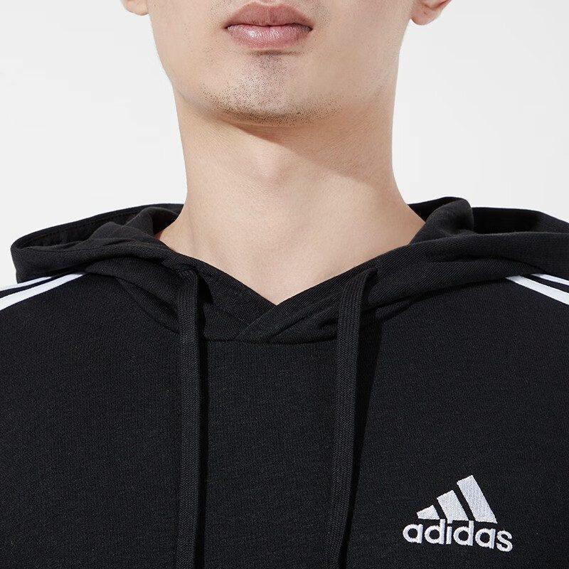 adidas Sweatshirts Men's Black Hooded Moderate Regular GK9062