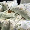 Double Sided Cool Tencel Floral Print Four Piece Set Silky Smooth Lyocell Bedding Shuya