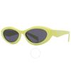 Prada Dark Gray Oval Ladies Sunglasses Pr 26zs 13l08z 55