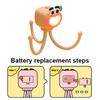 Cartoon Octopus Desk Lamp with Phone Stand Warm Glow Night Light DIY Poseable Decor Unique Funny Gift for Kids Adults