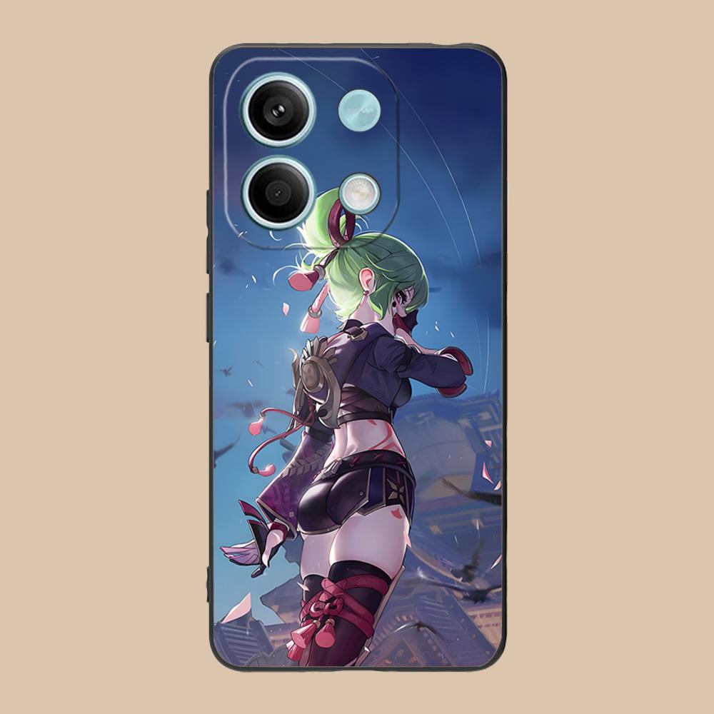 

Game GI Kuki Shinobu Mobile Phone Case for POCO M7 M6 M5 M4 M3 X7 X6 X5 X4 X3 Pro GT 5G Colorful Printing Cover Smartphone Cover Poco X3 GT