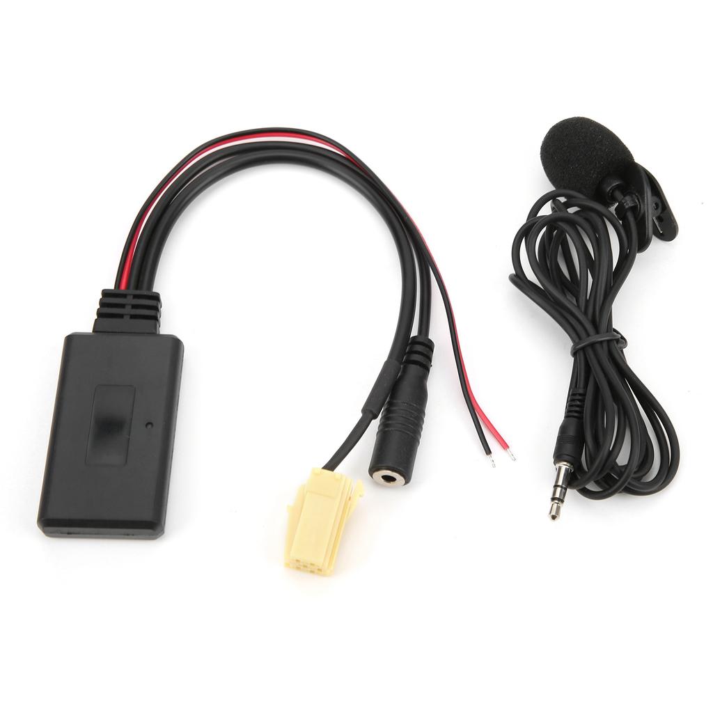 Bluetooth 5.0 AUX Cable Adapter with Microphone Handsfree Replacement for Fiat 500/Grande Punto/Qubo/Fiorino