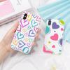 Love Heart Mousepad for iPhone 14 11 12 13 Mini Pro Xs Max 8 7 6 6S Plus X XR Solid Candy Color Case