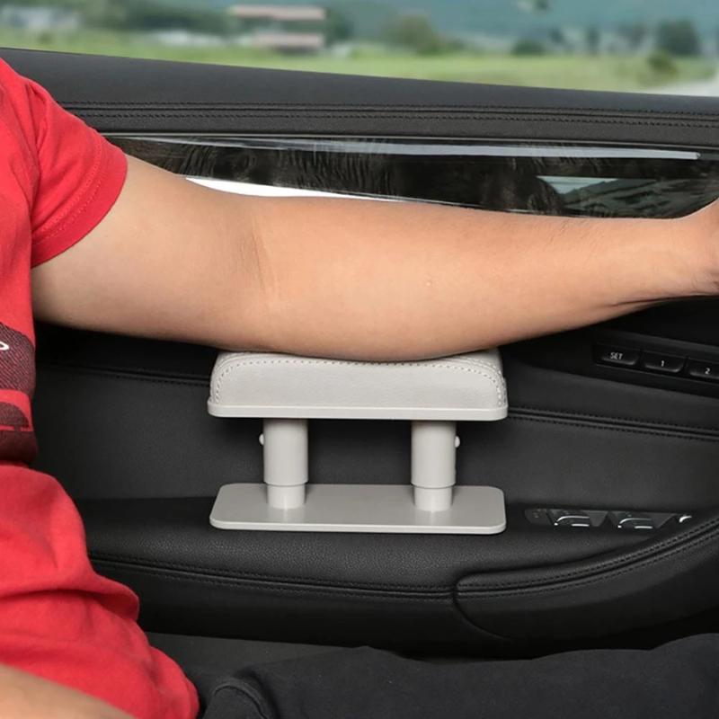 Accoudoir de voiture universel réglable Support coude gauche Coussinet anti-fatigue Soulage la fatigue du bras du conducteur Accessoires d'intérieur