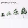 5pcs Plastic Mini Snow Pine Model Trees Green Winter Snow Scene Tree High Quality DIY Crafts