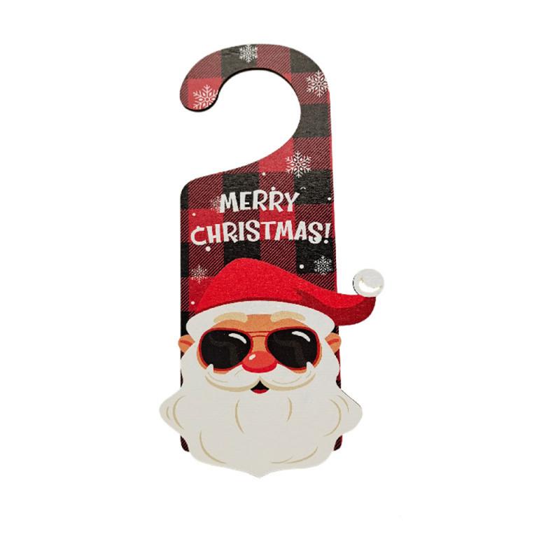 Elk Doorplate Hook Reusable Modern And Minimalist Christmas Ornaments Christmas Decoration Full Color Boxwood Party Supplies