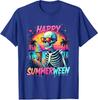 Summer Vacation Spooky Halloween Party Skeleton Unisex T-Shirt