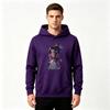 Anime Butterfly Girl Print Men Pullover Hoodie Casual Soft Long Sleeve Sweatshirt for Daily Wear