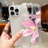 Lily Flower Pattern Phone Case For Samsung Galaxy S26 Ultra S25 S24 S23 S22 Plus S21 FE A14 A35 A55 A54 5G Soft Clear Cover