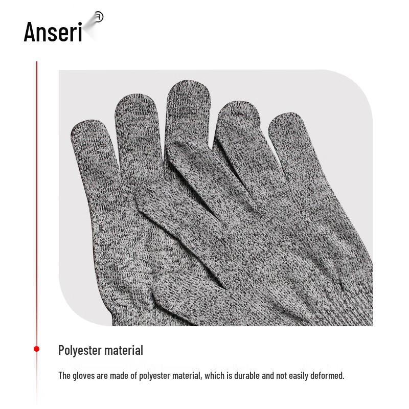 Ansaicui HPPE Cut-Resistant Work Gloves