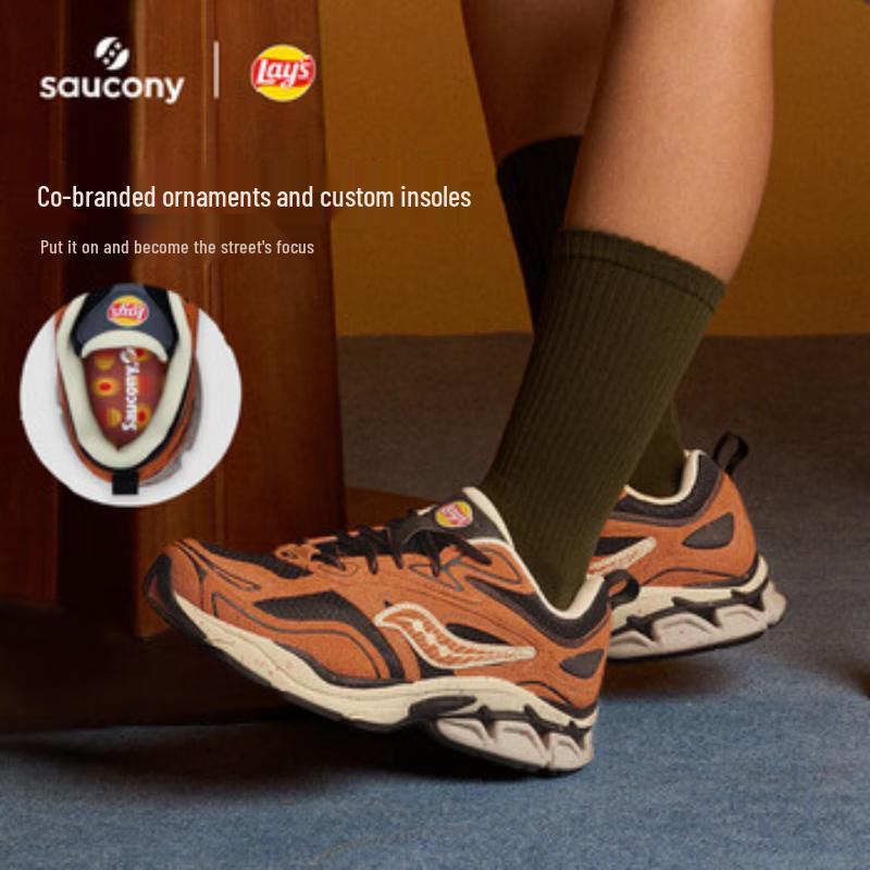 SAUCONY GRID FUSION X Lay's Collaboration Retro Casual Shoes