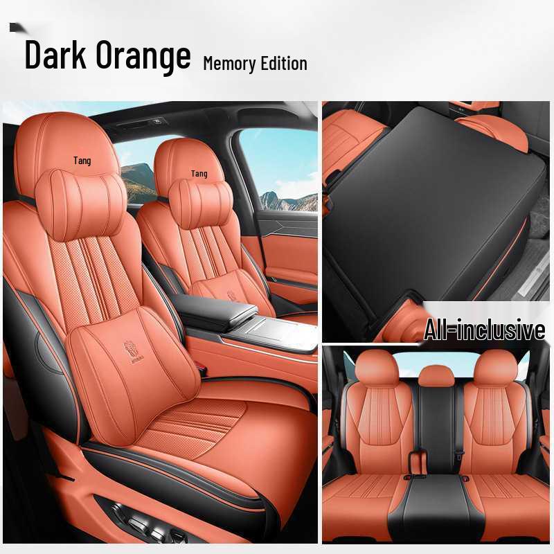 BYD Tang L Full Coverage DMI/EV Seat Covers - Breathable Perforated Cushions for All Seasons