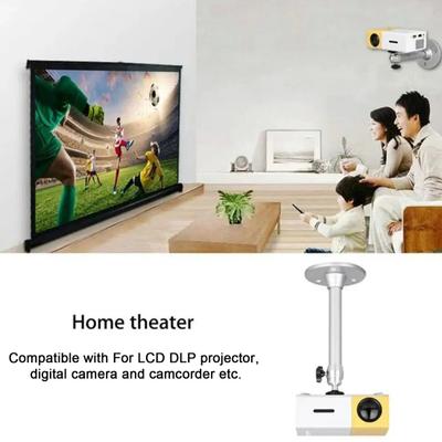 Projector Bracket High Stability Easy To Install 360-Degree Rotatable Ceiling Wall Mount Projector Holder Beamer Bracket