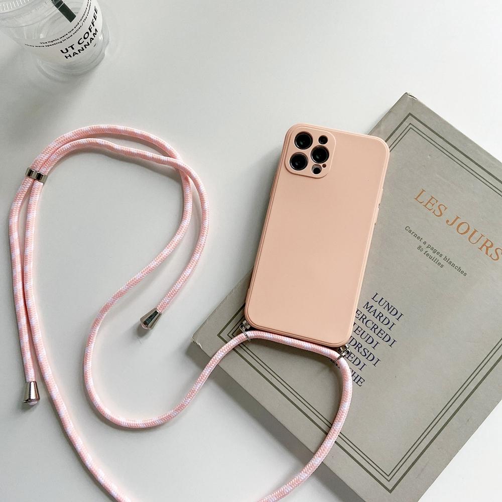 Crossbody Lanyard Phone Case For OPPO Realme C55 C67 C75 C53 C65 C35 C33 C21Y 12 Pro Plus 13 11 10 9i 8 Necklace Strap Cover