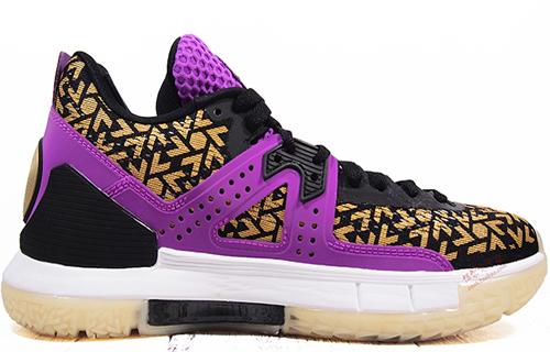 Li Ning WOW 5 Basketball Shoes Men's Low Top Purple ABAM057-12