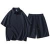 Men's Summer Casual Two-piece Lapel Short-sleeved Suit