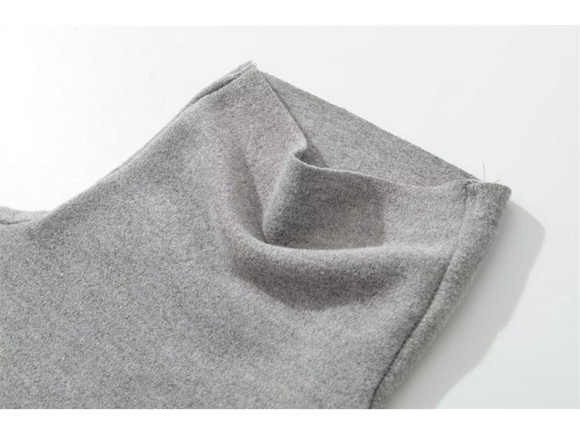 European High-Neck Long-Sleeved Slim Fit Dress for Fall/Winter