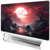 MTG Playmat Size 24 X 14 Inch, Free Storage Bag, Non-Slip Printed Backing, Perfect for Card Game Enthusiasts, TCG Playmat (No Zone, Blood Moon Secrets
