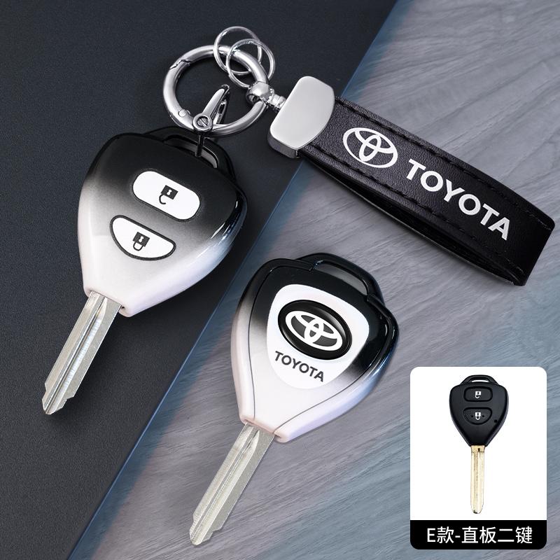 For Toyota Camry Reiz Yaris Vitz Vios Rav4 Ractis Auris HiLux Corolla Fortuner Prado Verso 2/3 Buttons TPU Car Key Case Cover