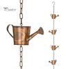 Metal Wind Chime Corrosion Resistant Eye-catching Exquisite Easy Installation Collectible Hanging Decorative Long Lasting Steel Leaves Rain Chain for