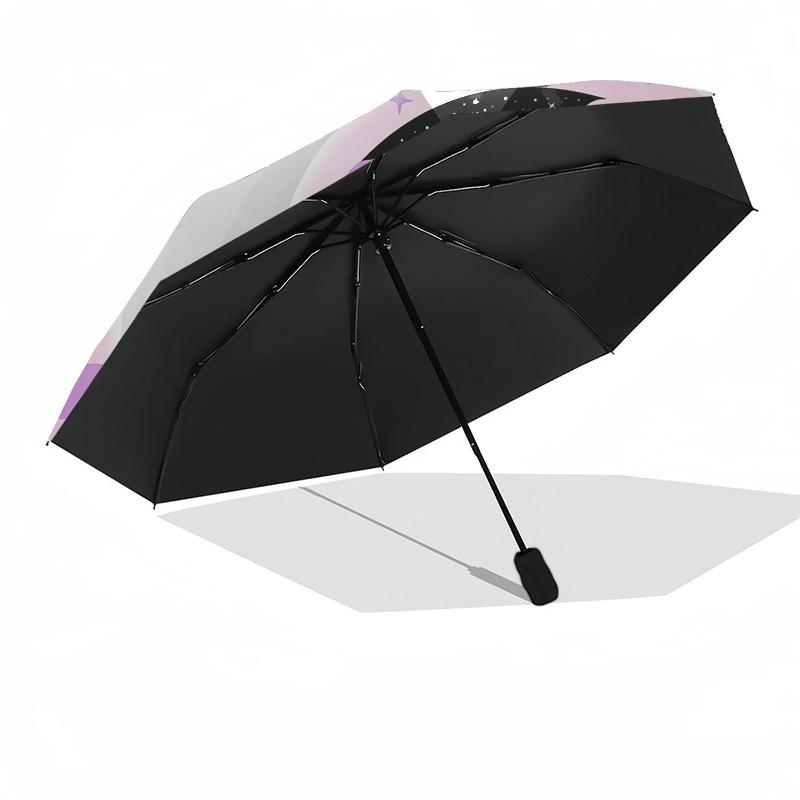 1pc Moon Witch Themed High-quality Umbrella,Automatic Opening and Closing Umbrella,Multi-functional Umbrella G0811188