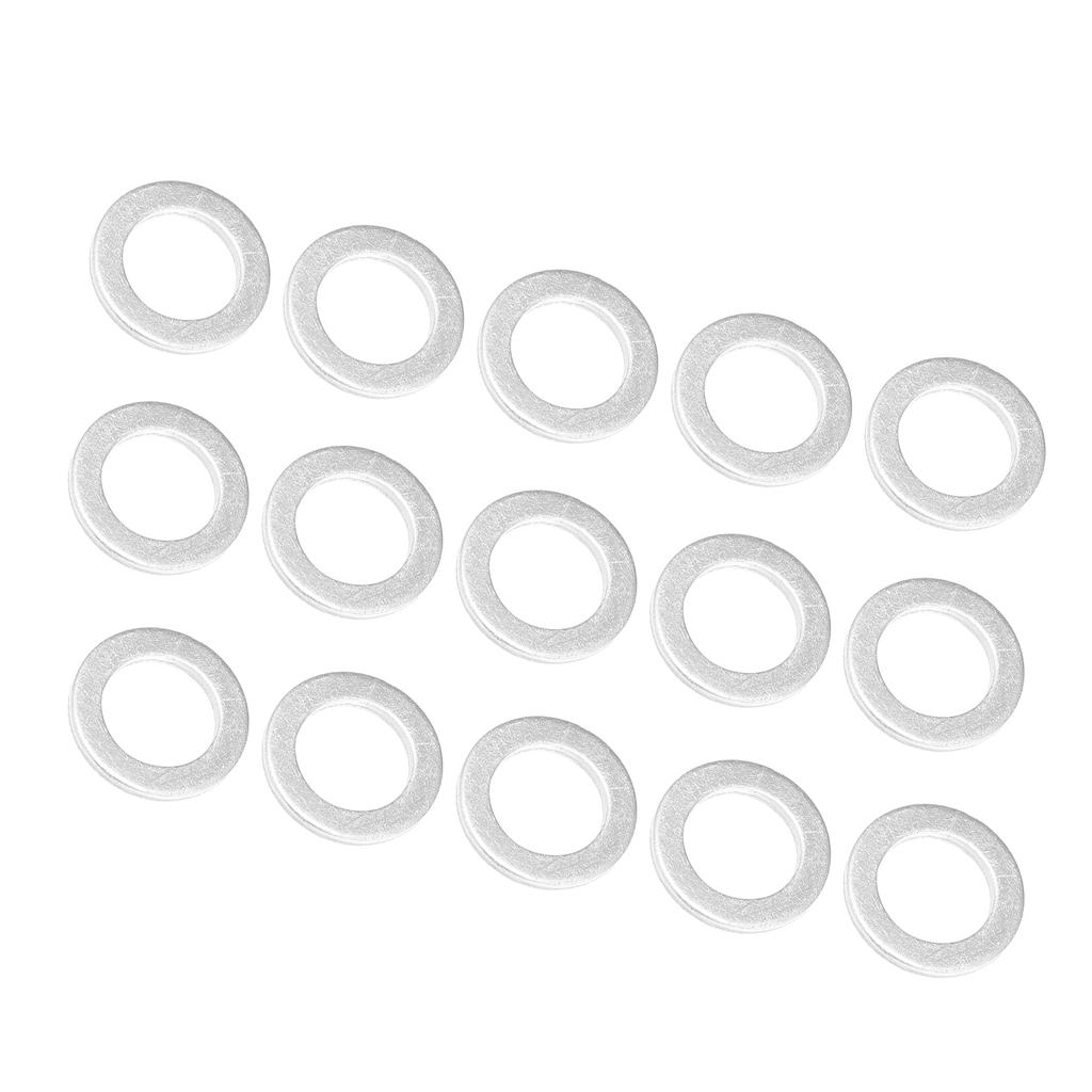 X AUTOHAUX Drain Plug Washer Gasket Universal Crush Washer Drain Plug Gasket 14x22x2mm 15pcs